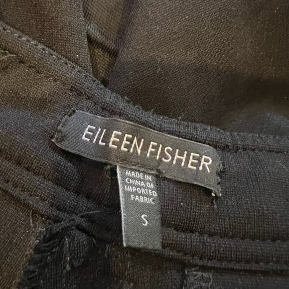 Eileen Fisher Black Straight Leg Ponte Pants - Picture 6 of 6